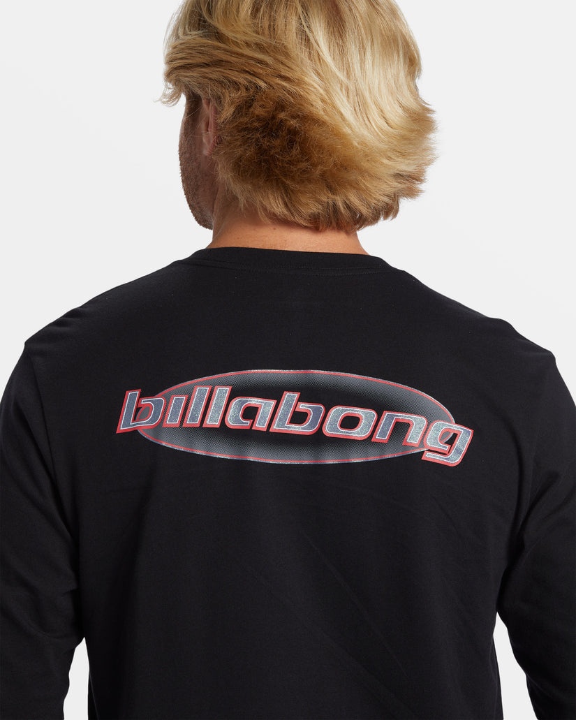 Walled Long Sleeve T-shirt - Black