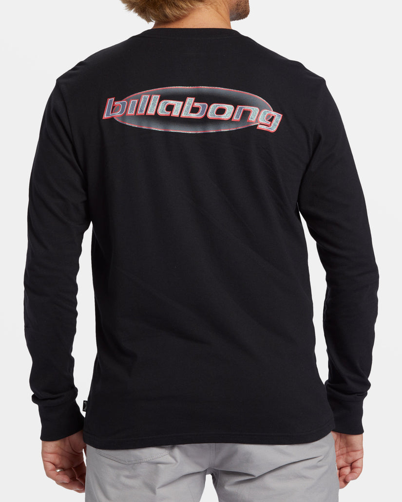 Walled Long Sleeve T-shirt - Black