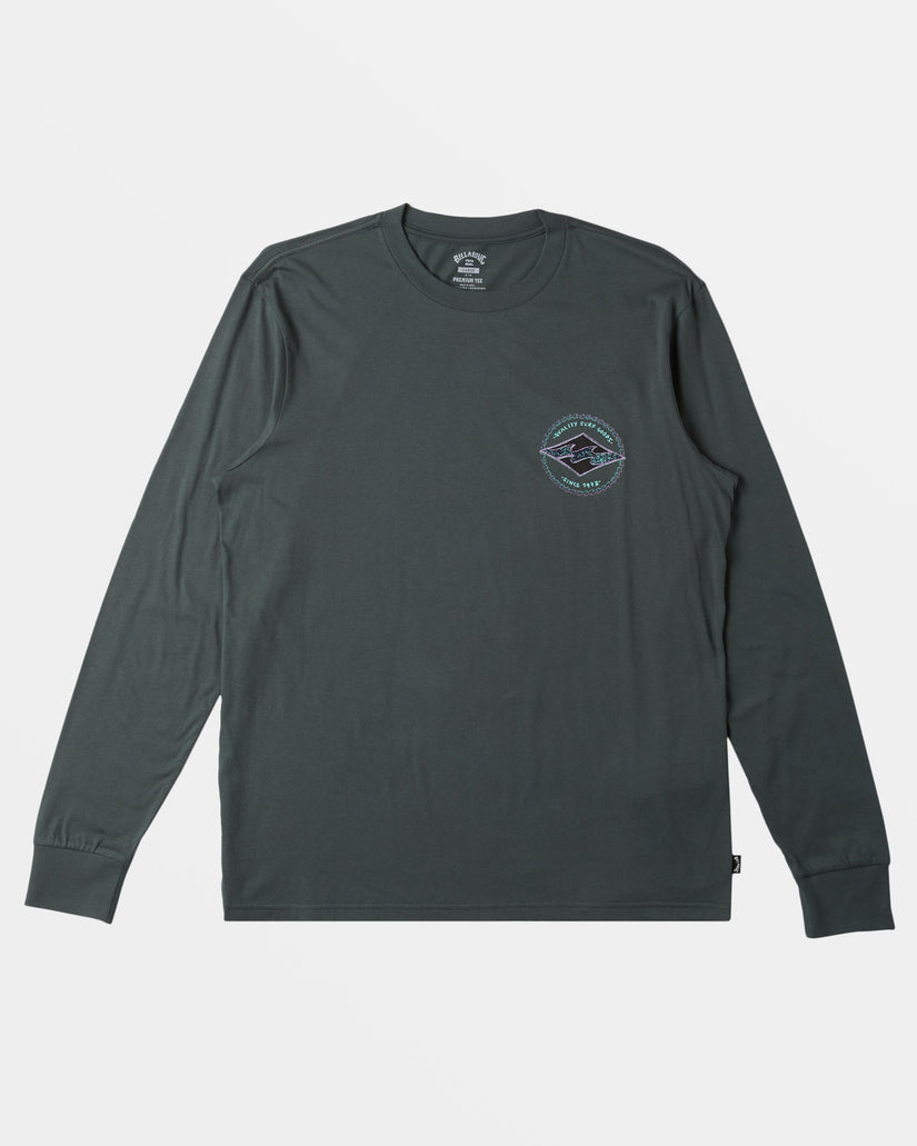 Rotor Diamond Long Sleeve T-shirt - Slate Green