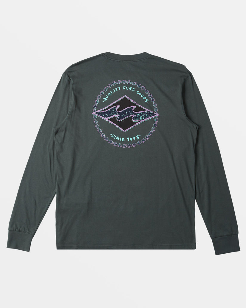 Rotor Diamond Long Sleeve T-shirt - Slate Green