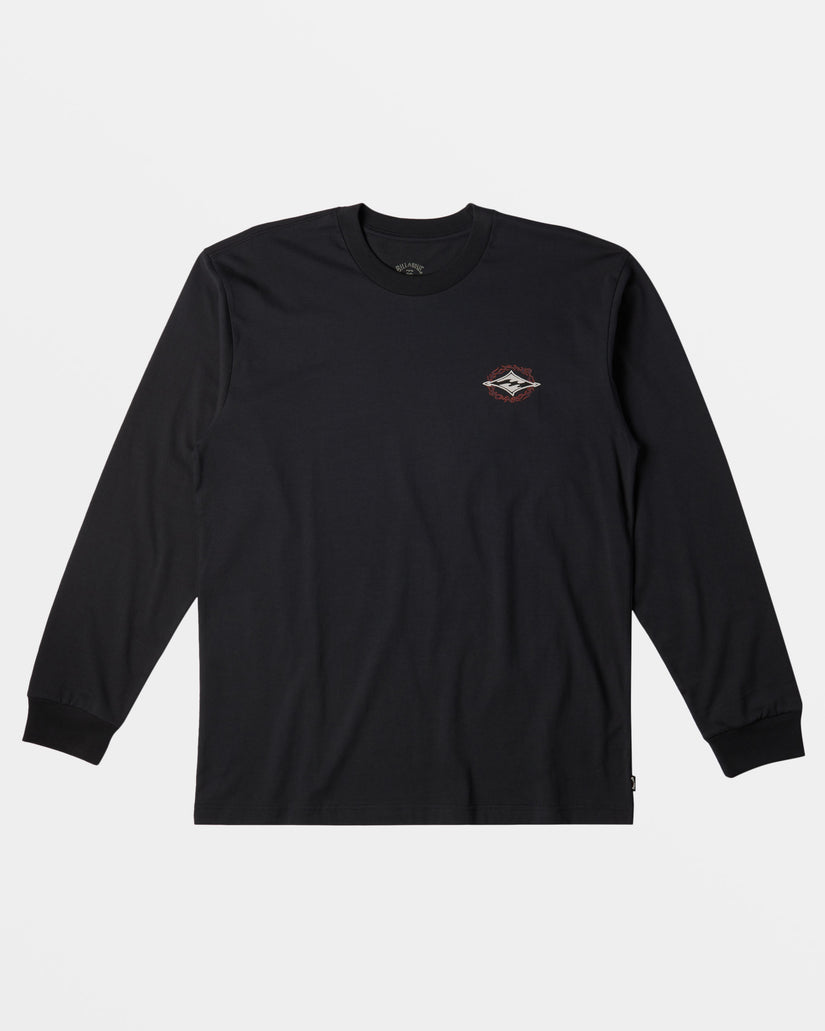 Dragon Long Sleeve T-shirt - Washed Black