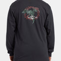 Dragon Long Sleeve T-shirt - Washed Black