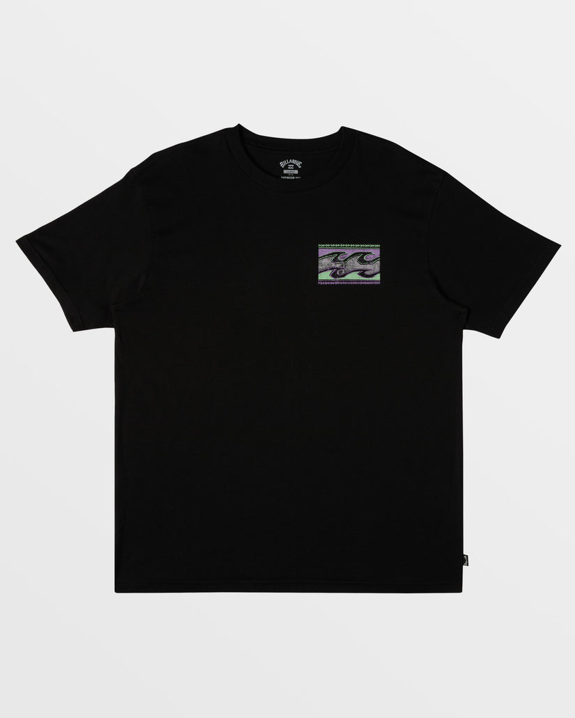 Crayon Wave T-Shirt - Black