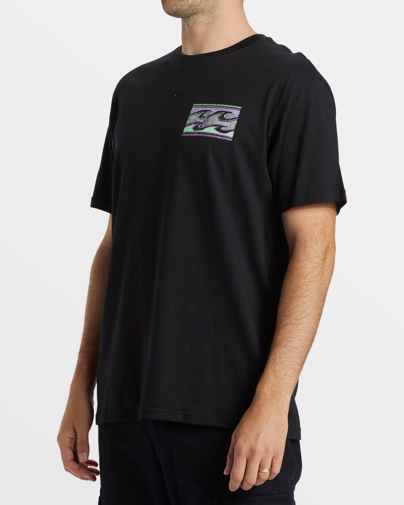 Crayon Wave T-Shirt - Black