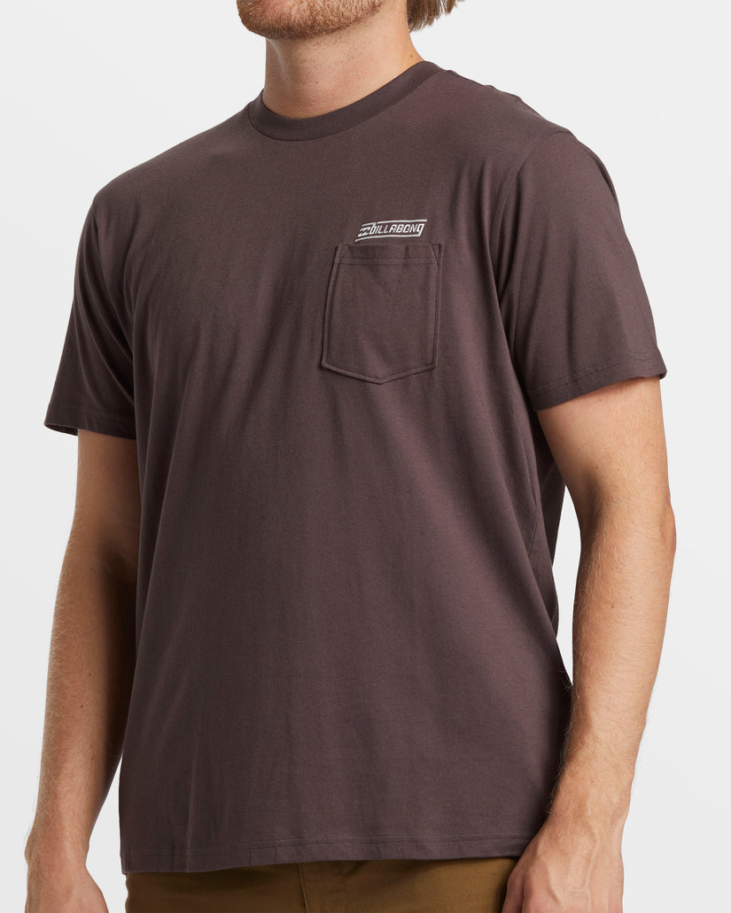 Walled Pocket T-Shirt - Plum