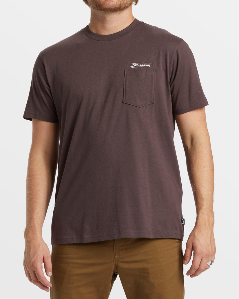 Walled Pocket T-Shirt - Plum