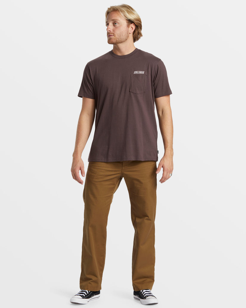 Walled Pocket T-Shirt - Plum