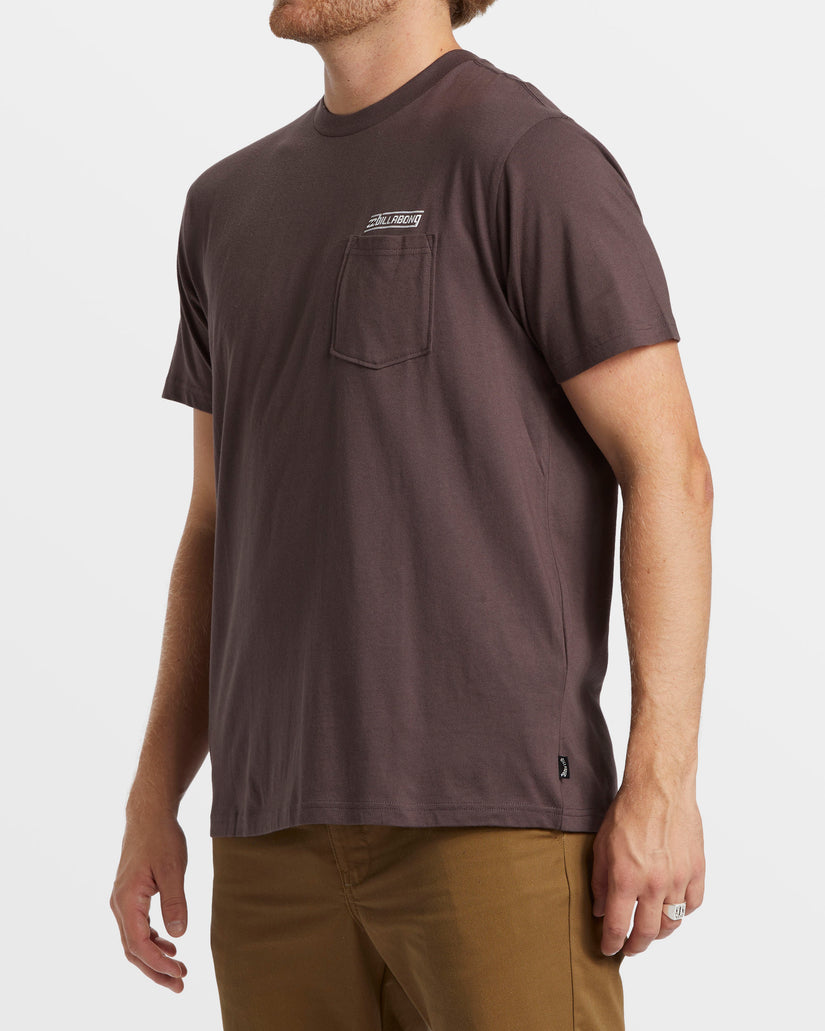 Walled Pocket T-Shirt - Plum