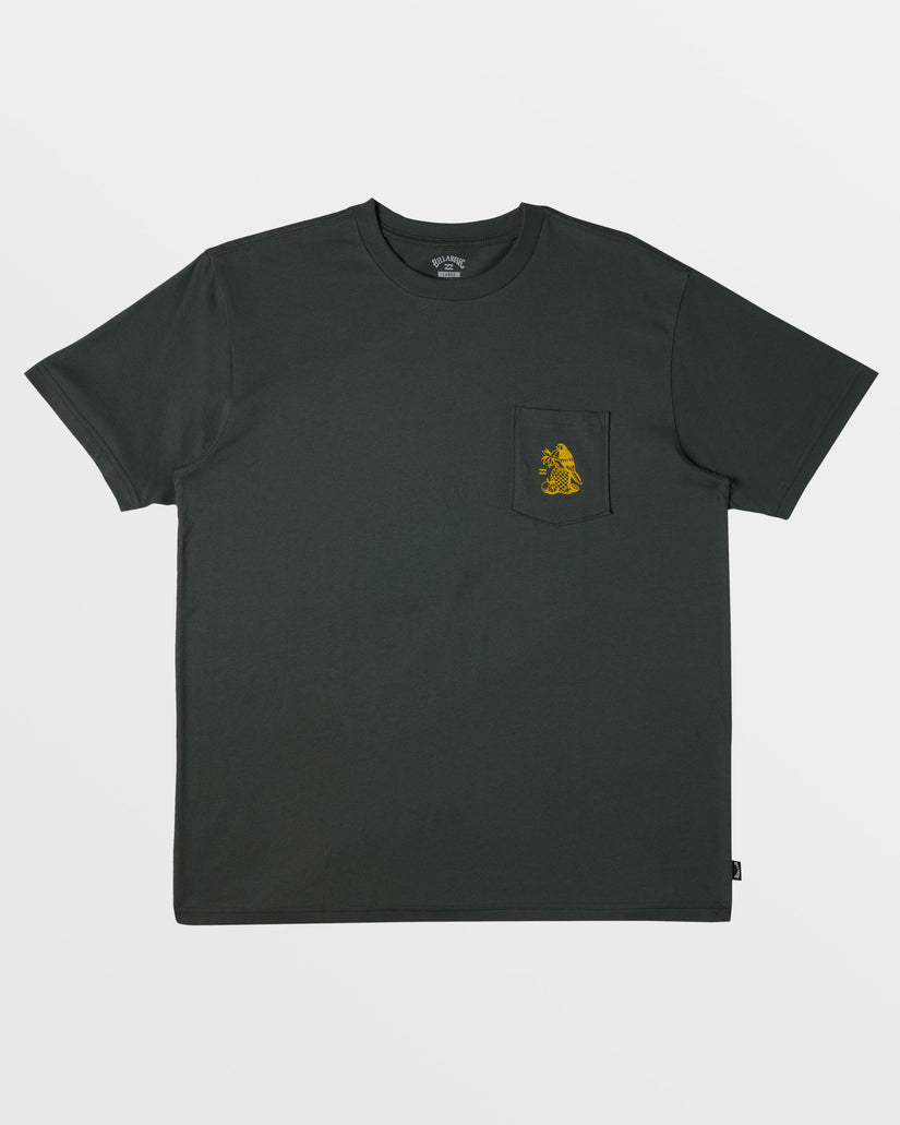 Tropicales Pocket T-Shirt - Slate Green