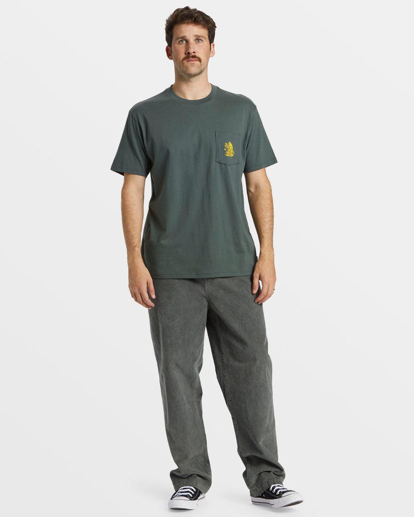 Tropicales Pocket T-Shirt - Slate Green