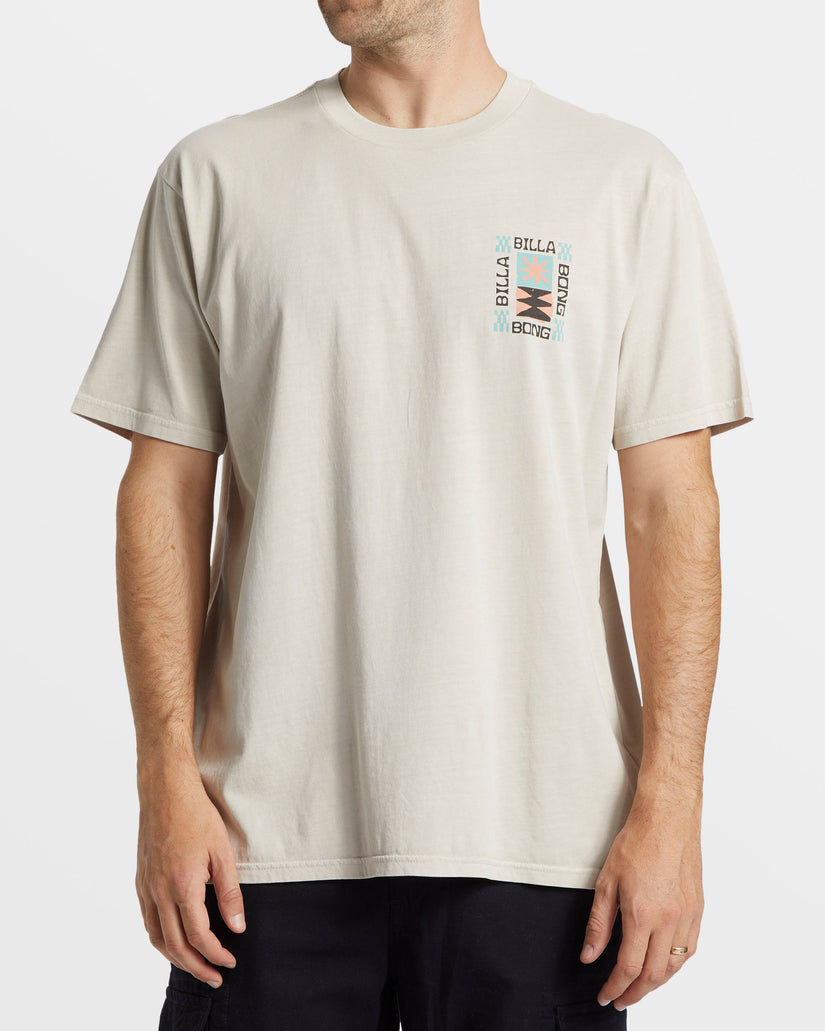 Matzz Wave Washed T-Shirt - Stone