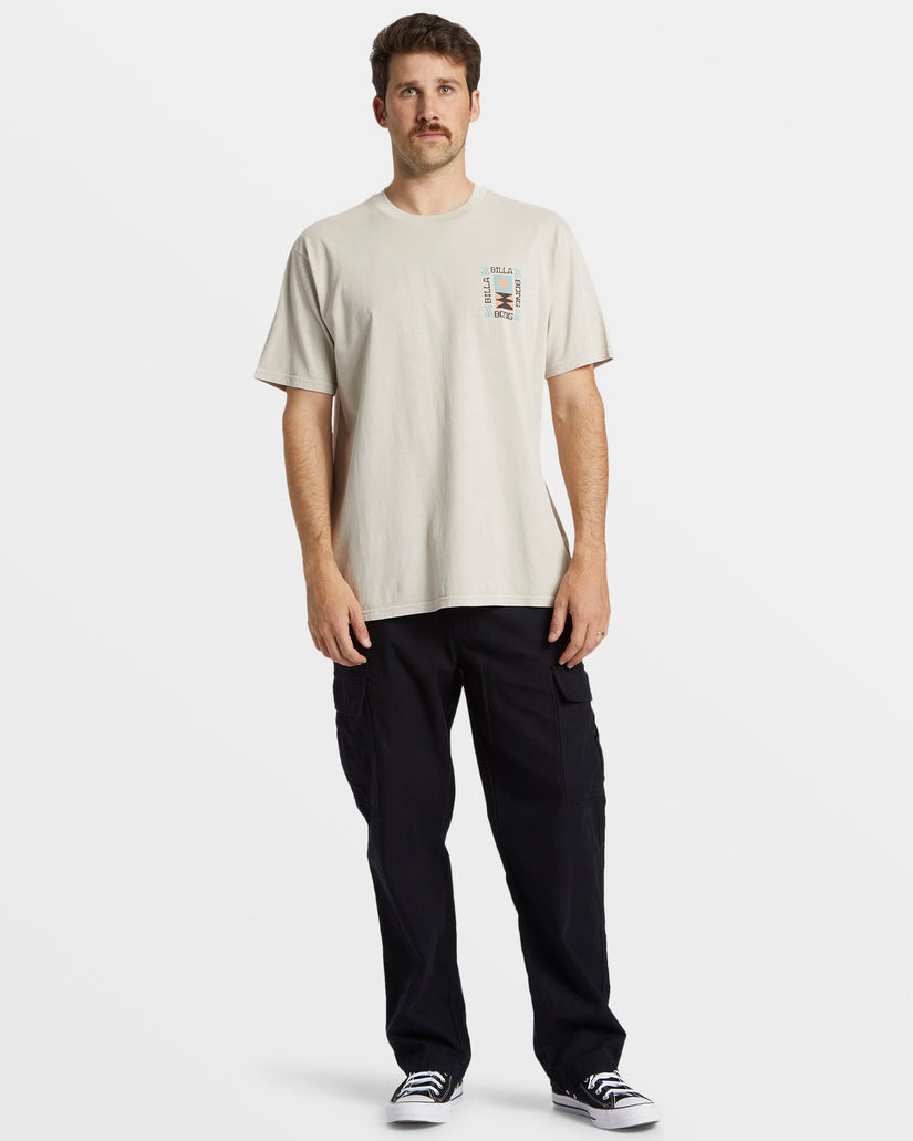 Matzz Wave Washed T-Shirt - Stone