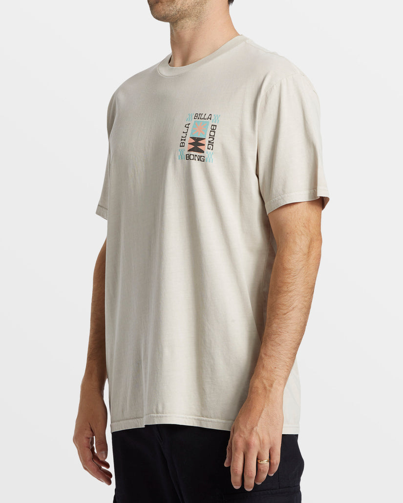 Matzz Wave Washed T-Shirt - Stone