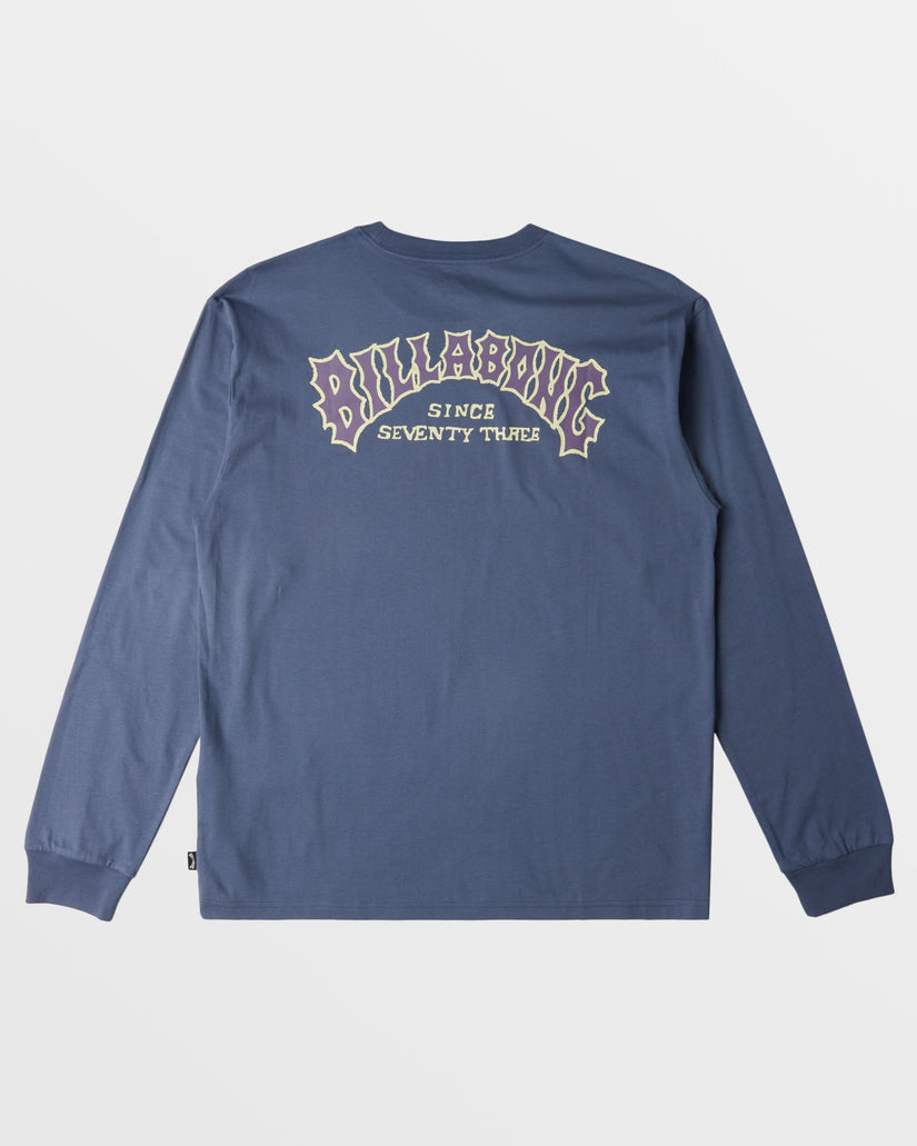 Theme Arch Long Sleeve T-Shirt - Slate Blue