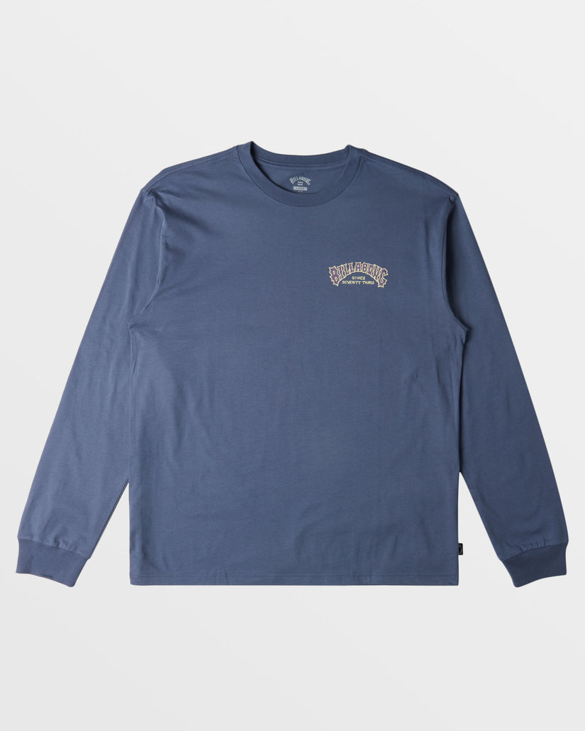 Theme Arch Long Sleeve T-Shirt - Slate Blue