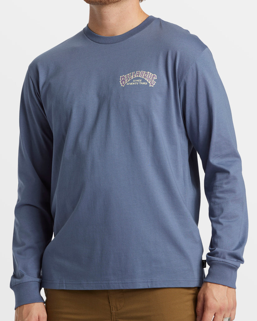 Theme Arch Long Sleeve T-Shirt - Slate Blue