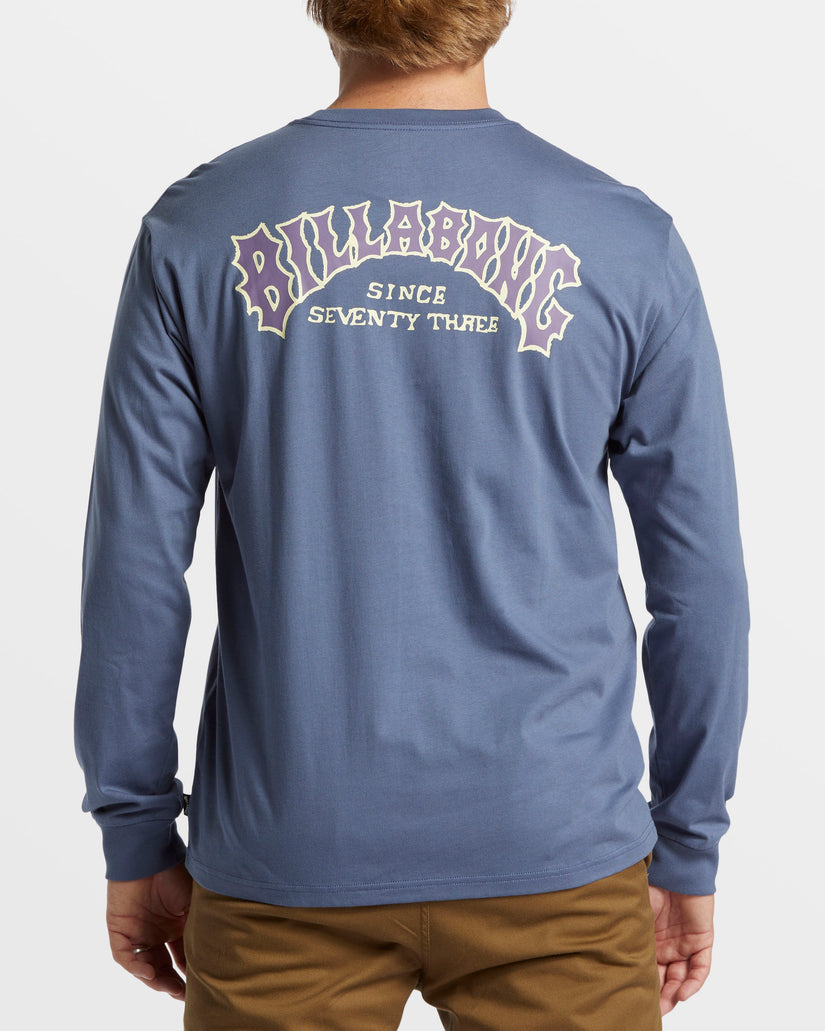 Theme Arch Long Sleeve T-Shirt - Slate Blue