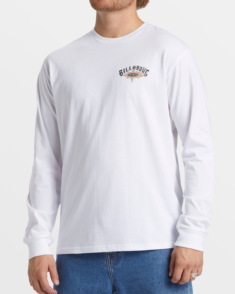 Theme Arch Long Sleeve T-Shirt - White