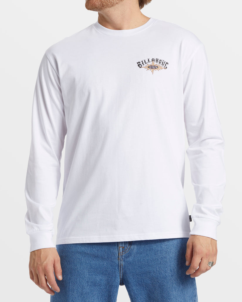 Theme Arch Long Sleeve T-Shirt - White