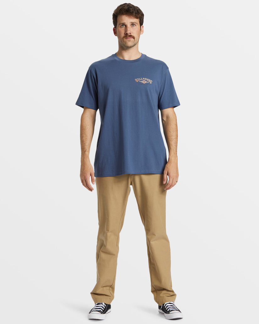 A/Div Arch T-Shirt - Slate Blue