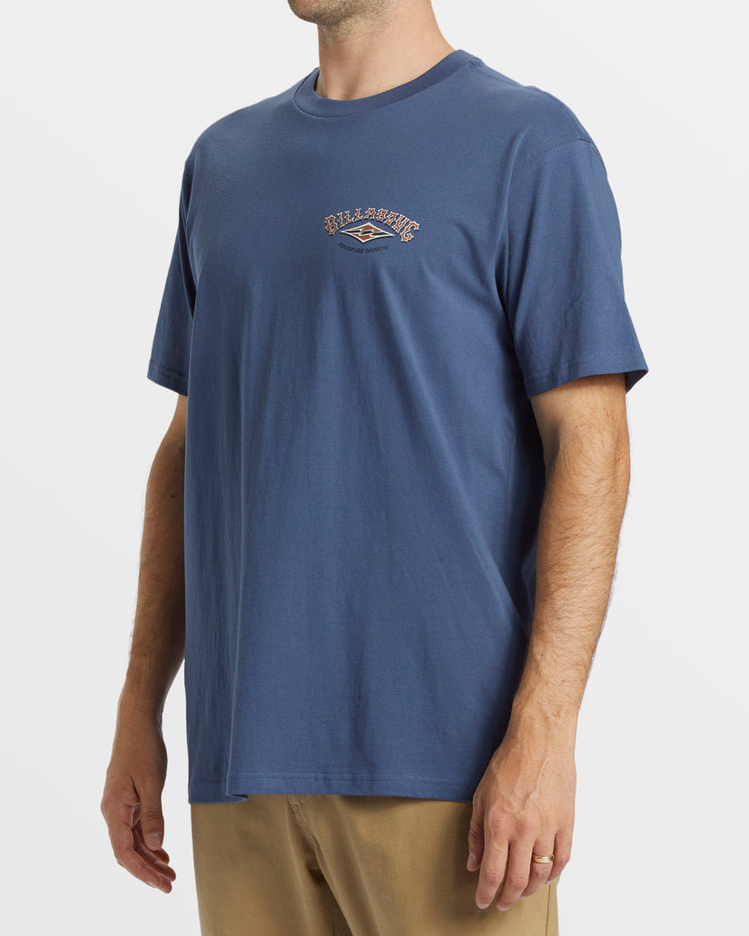 A/Div Arch T-Shirt - Slate Blue