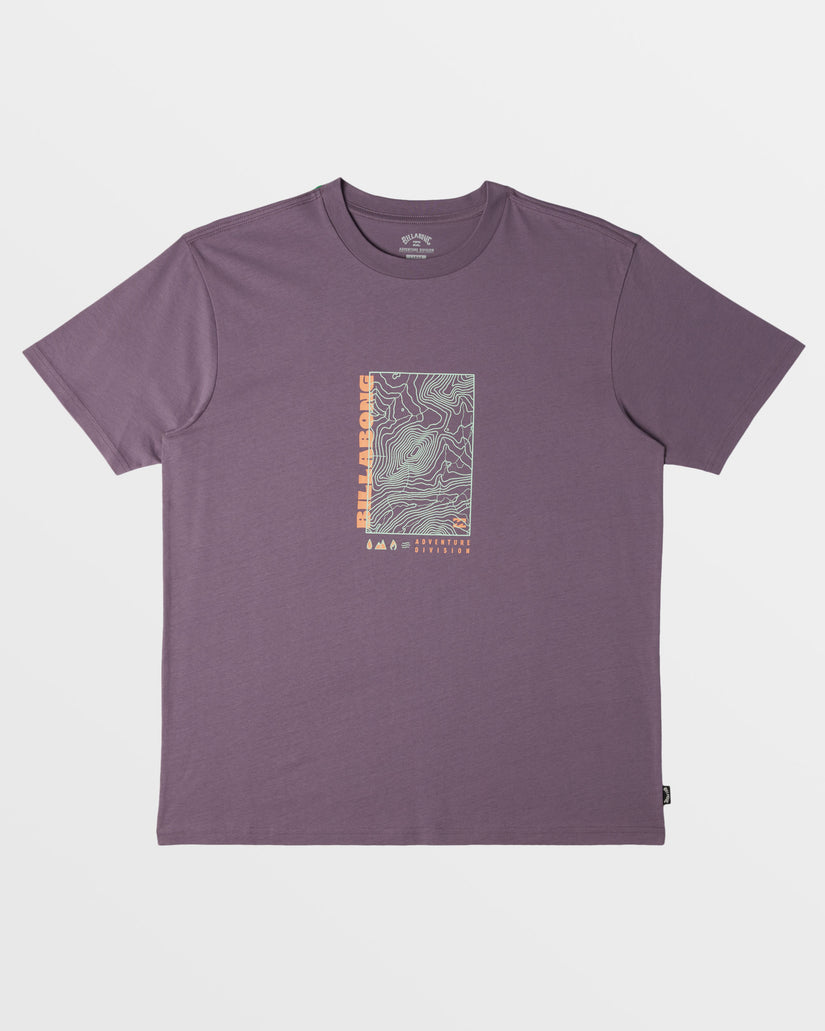 Topography T-Shirt - Dusty Grape