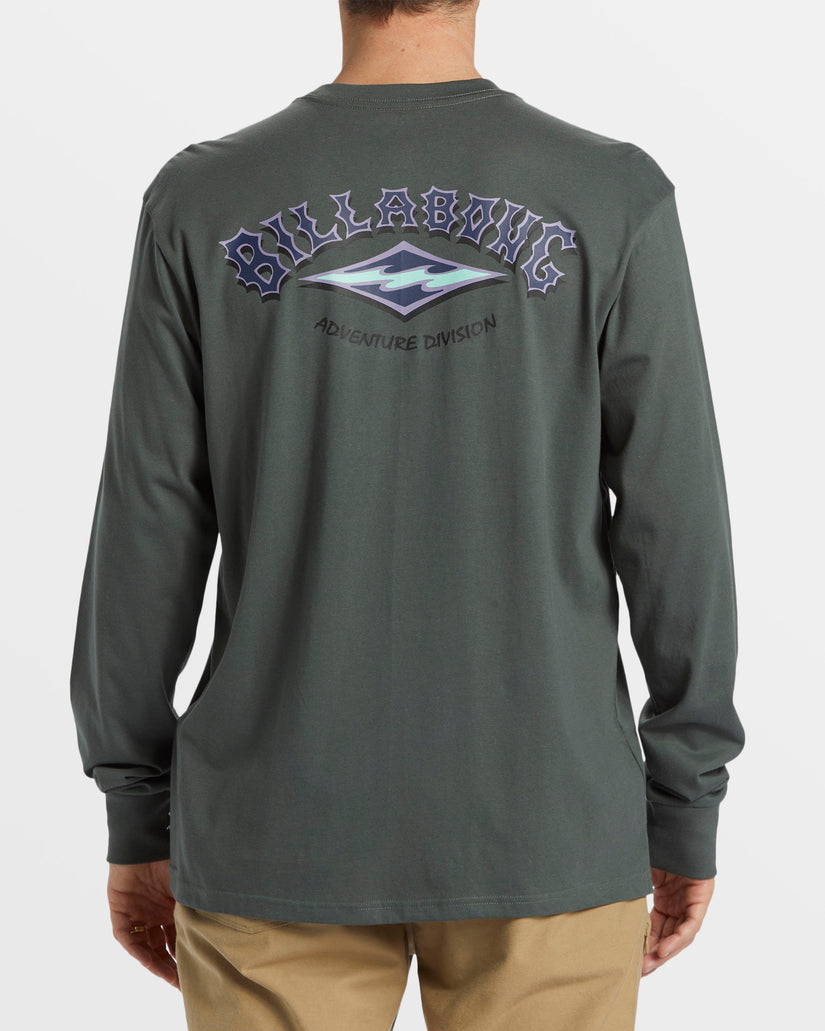 A/Div Arch Long Sleeve T-Shirt - Slate Green