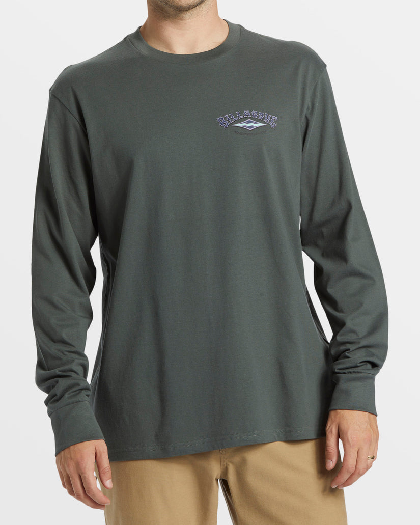 A/Div Arch Long Sleeve T-Shirt - Slate Green