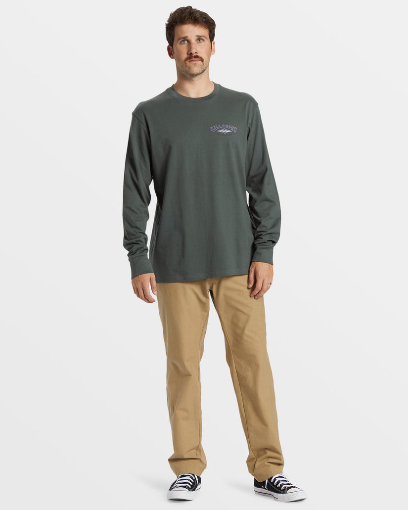 A/Div Arch Long Sleeve T-Shirt - Slate Green