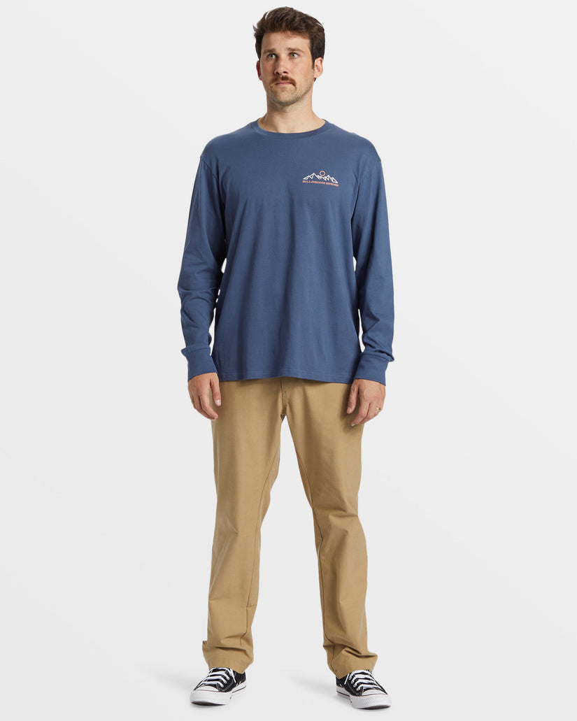 Range Long Sleeve T-Shirt - Slate Blue