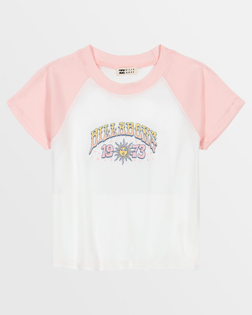 Girls 1973 Magic Raglan T-Shirt - Salt Crystal