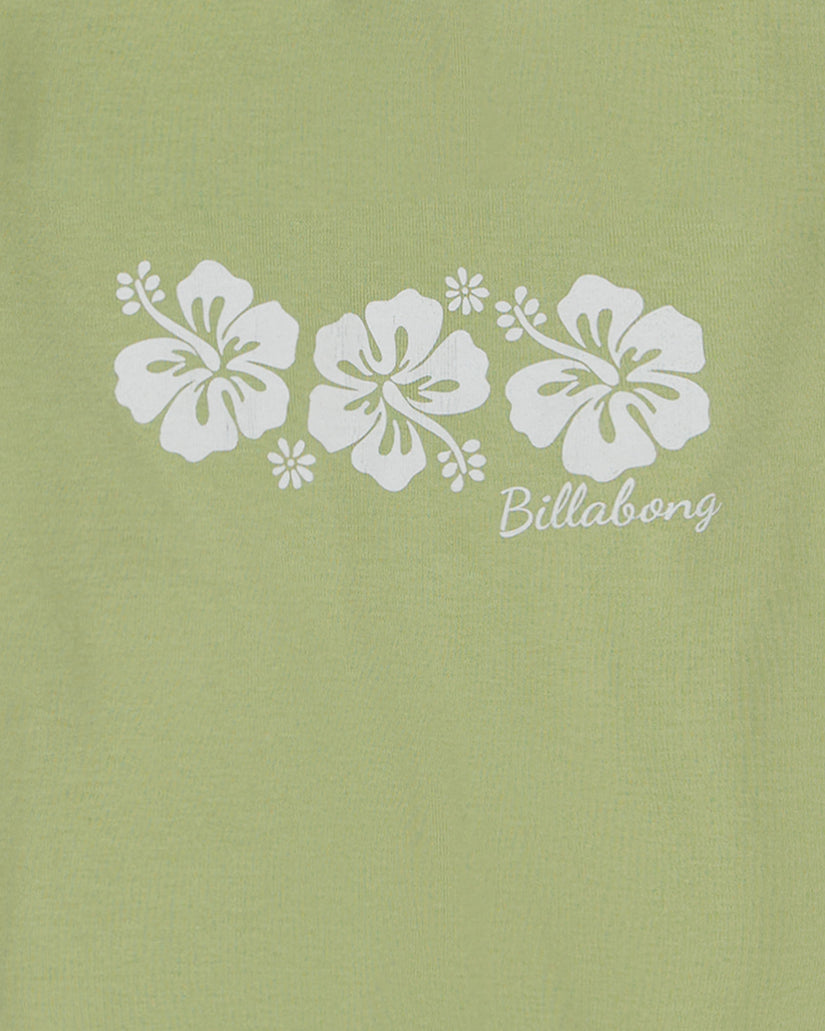 Girls Tri Hibiscus Long Sleeve T-Shirt - Willow