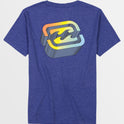 Little Boys Crayon Wave 3D T-Shirt - Deep Royal Heather