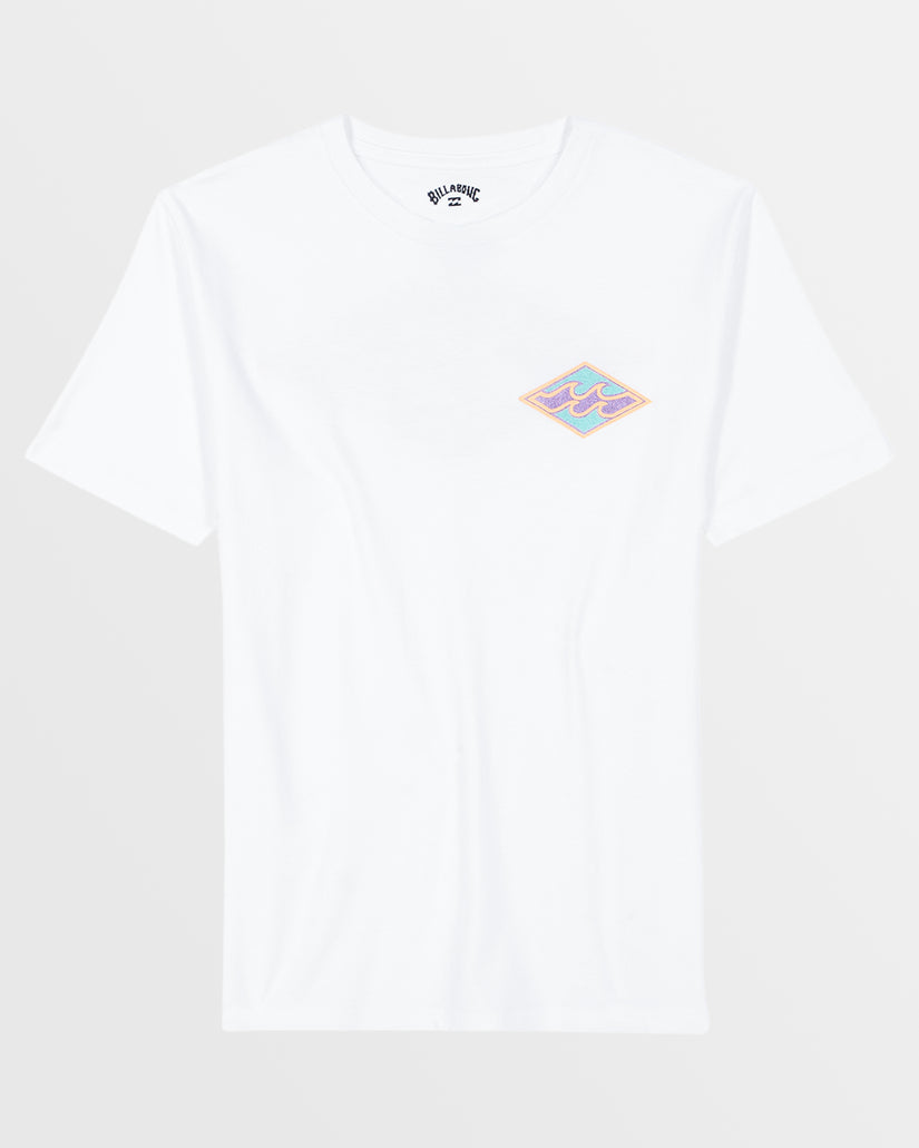 Little Boys Crayon Wave Diamond T-Shirt - White