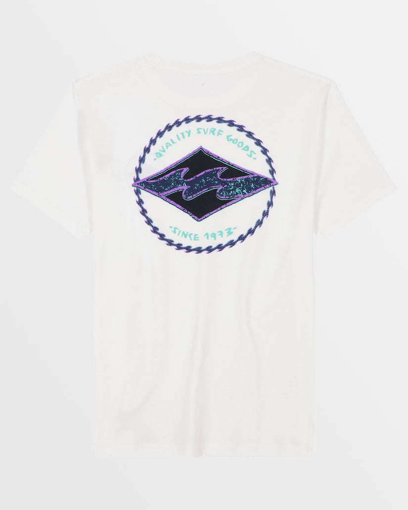 Little Boys Rotor Diamond T-Shirt - Off White