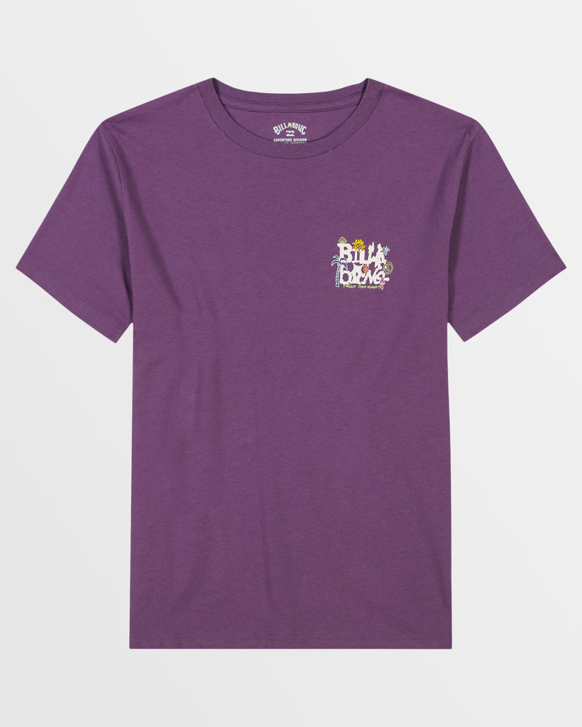 Boys Shady T-Shirt - Dusty Grape