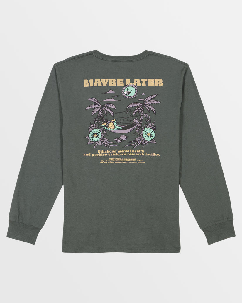 Boys Relax Long Sleeve T-Shirt - Slate Green