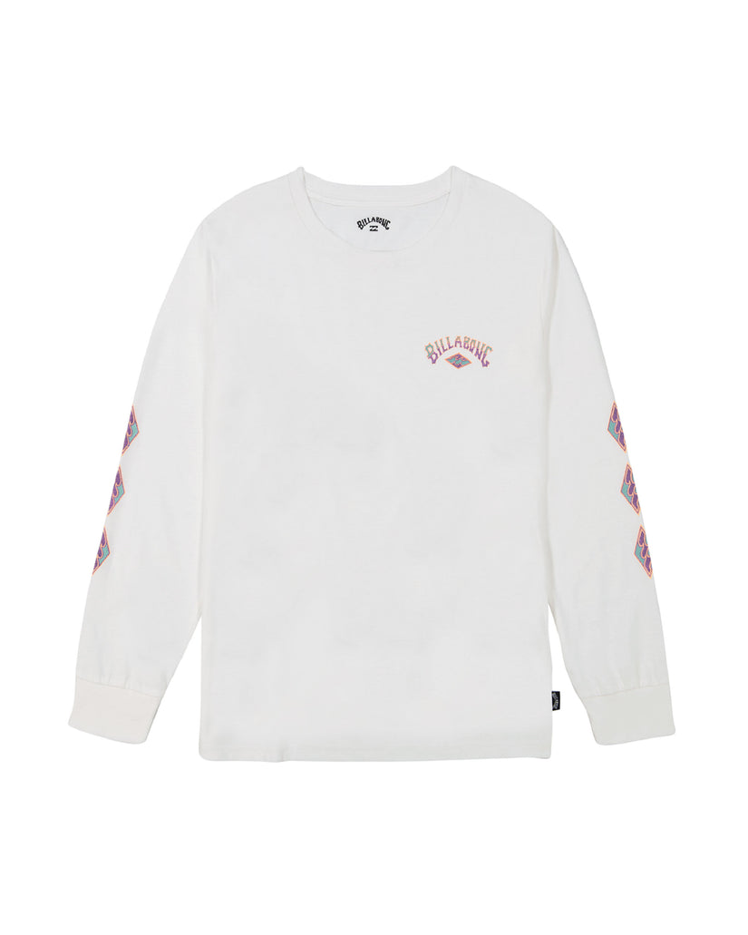 Little Boys Crayon Wave Long Sleeve T-Shirt - Off White