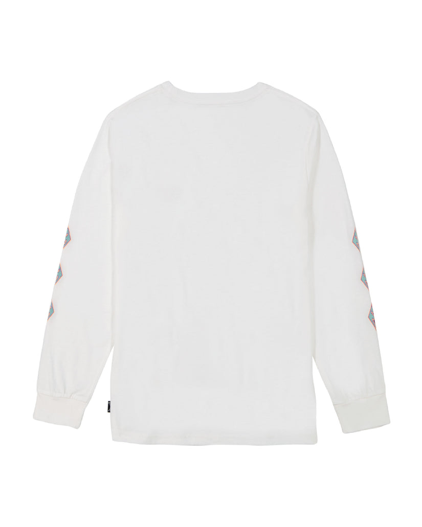 Boys Crayon Wave Long Sleeve T-Shirt - Off White