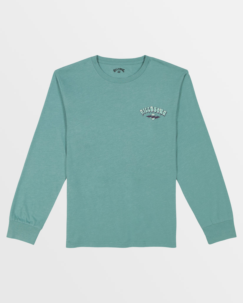 Little Boys Bubblearch Long Sleeve T-Shirt - Dusty Teal Heather