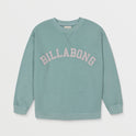 Girls Arched Logo Crewneck Sweatshirt - Dusk Blue