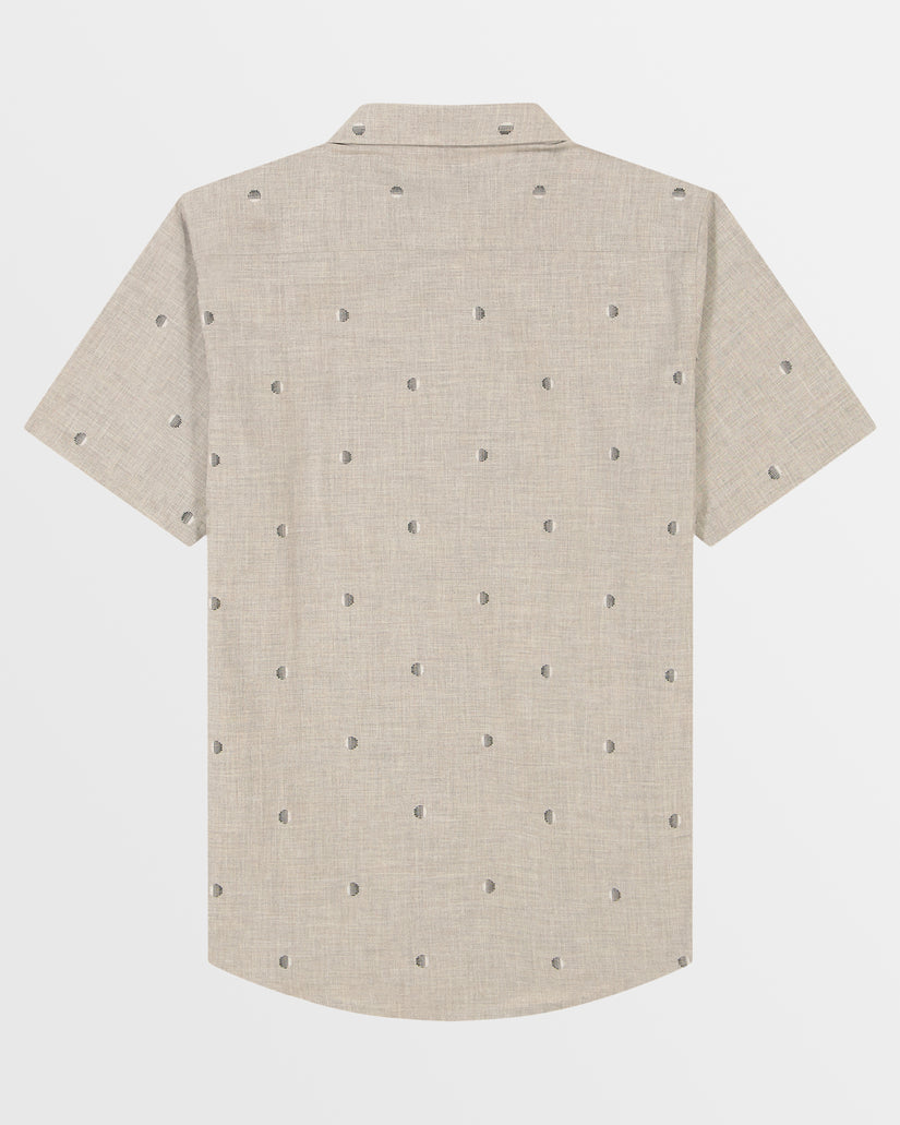 Boys All Day Jacquard Short Sleeve Shirt - Alloy