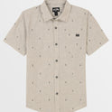 Boys All Day Jacquard Short Sleeve Shirt - Alloy