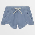 Girls Mad For You Shorts - Light Chambray