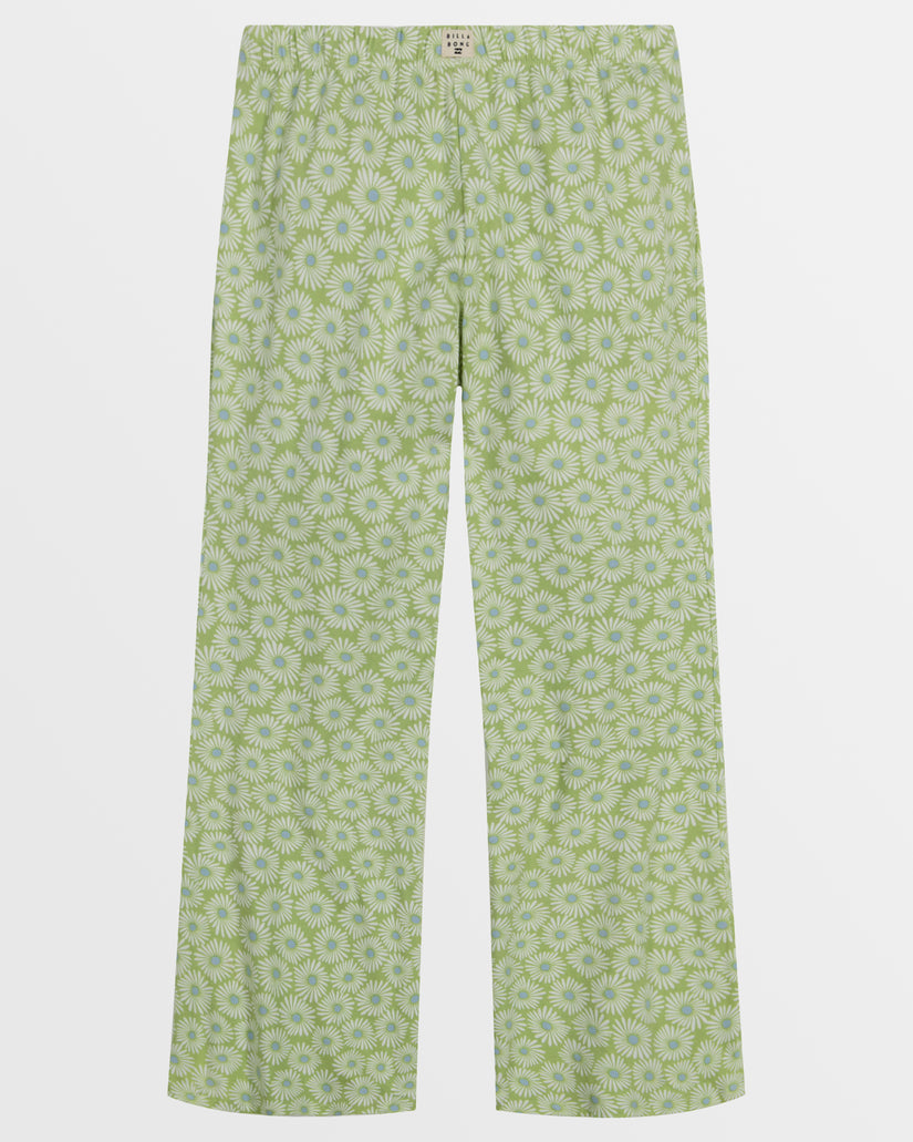 Girls Tell Me Elastic Waist Flared Pants - Willow