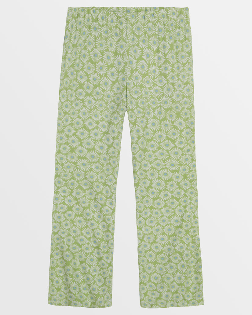 Girls Tell Me Elastic Waist Flared Pants - Willow