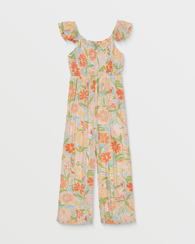 Girls Sunny Glow Jumpsuit - Dusk Blue