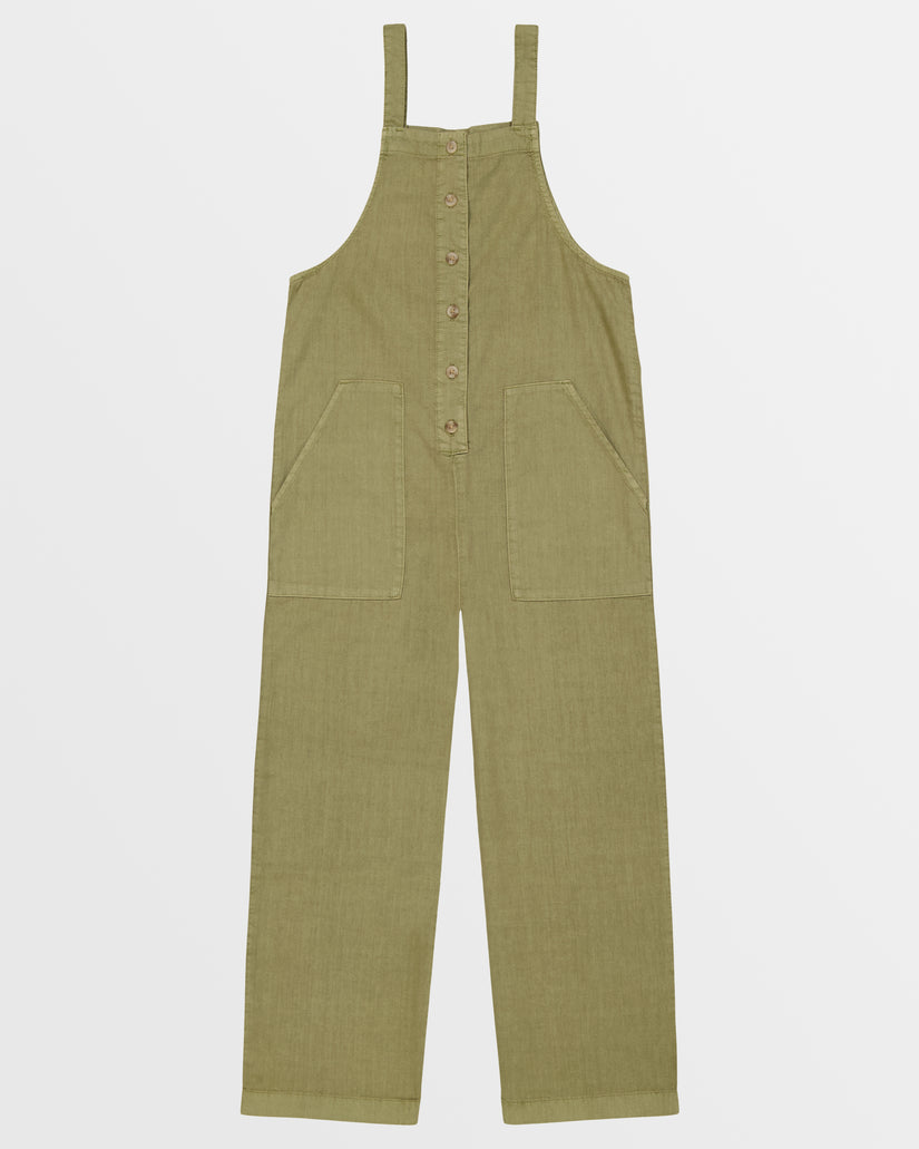 Girls Sunshine Love Jumpsuit - Avocado