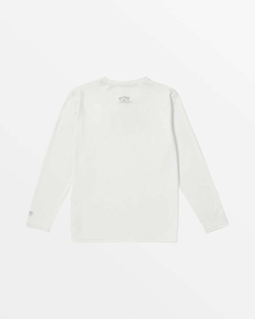 Boys All Day Wave Long Sleeve Shirt - White