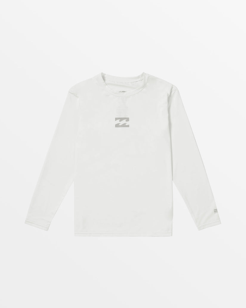 Boys All Day Wave Long Sleeve Shirt - White